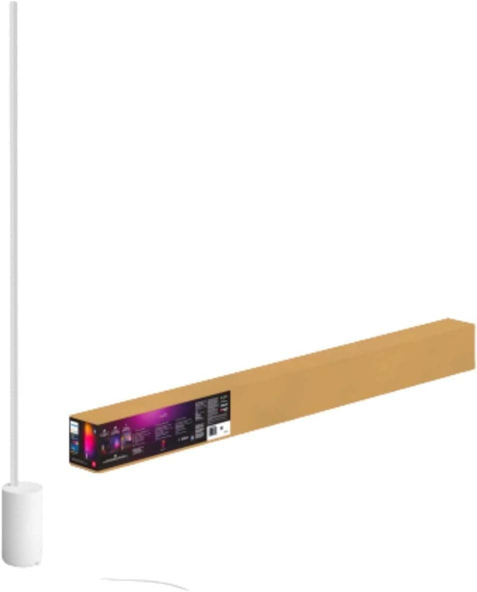 Philips Hue Lámpara de pie inteligente Signe, color blanco - Luz LE...