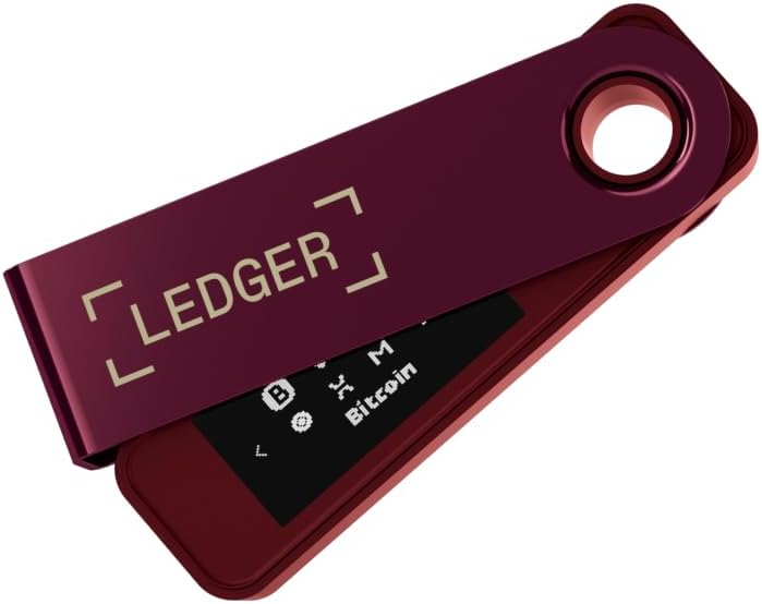 Ledger Nano S Plus - Cartera Crypto clásica | Crimson Magenta, comp...
