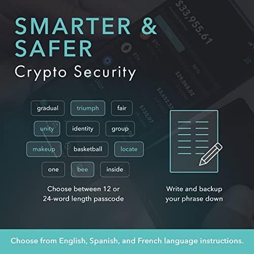 Arculus® Paquete de cartera de almacenamiento en frío Crypto - Negr...