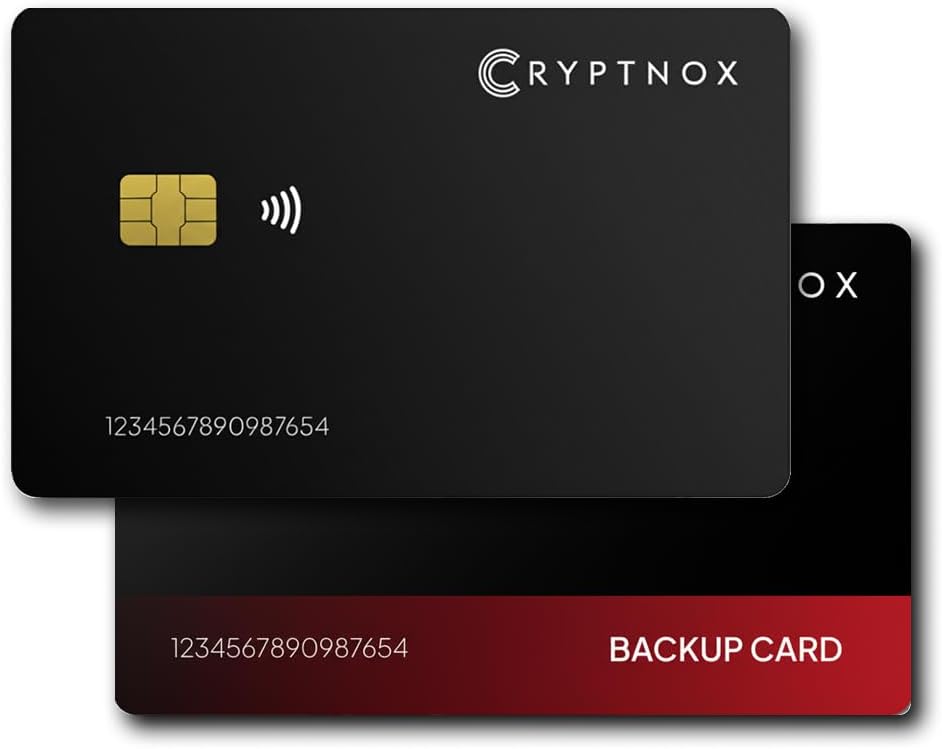 Cryptnox Crypto Hardware Wallet - Tarjeta inteligente NFC almacenam...