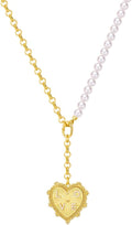 CLASSYZINT Collar con colgante de cabeza de león y moneda de corazó...