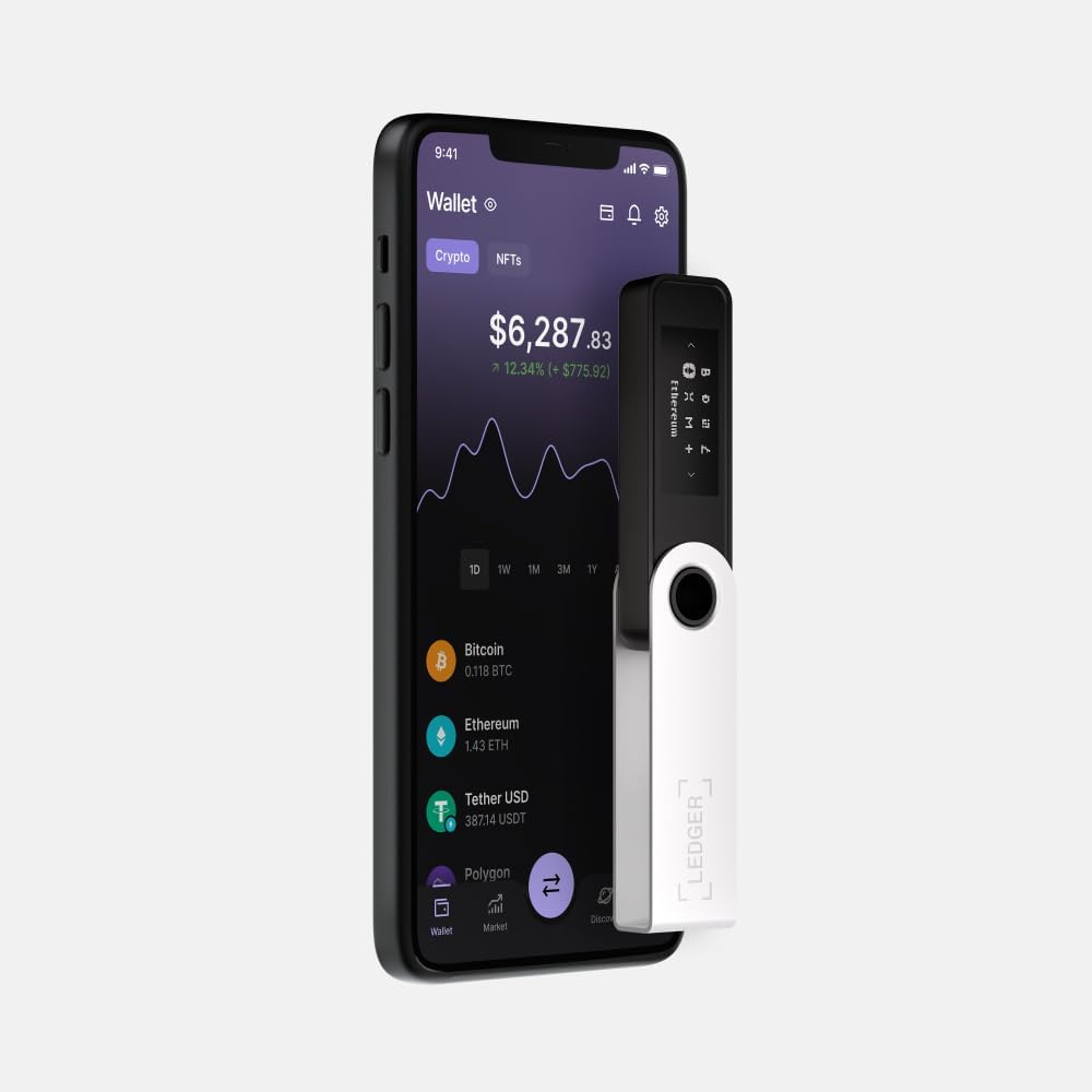 Ledger Nano S Plus - Cartera Crypto clásica | Negro mate, compacto,...
