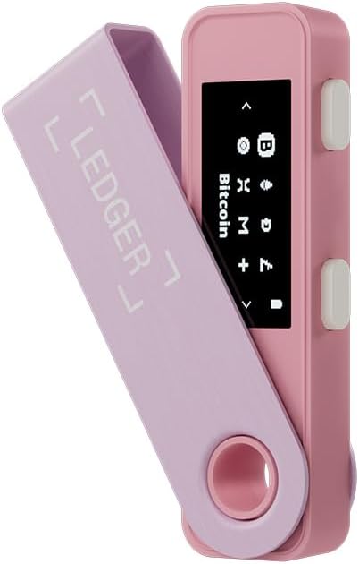 Ledger Nano S Plus - Cartera Crypto clásica | Rosa, compacto, panta...