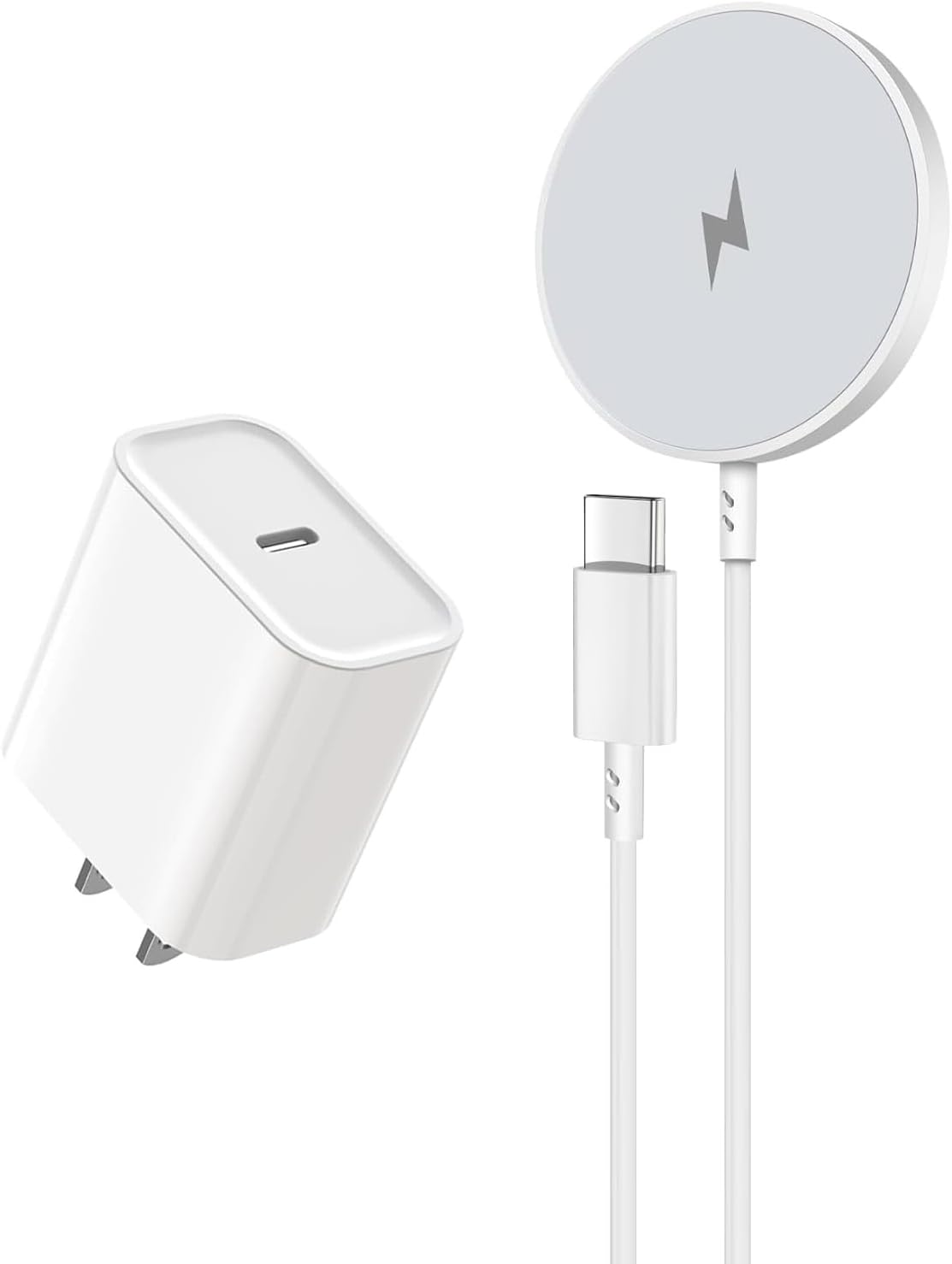 Cargador inalámbrico para iPhone, 15 W rápido Apple Mag-Safe cargad...