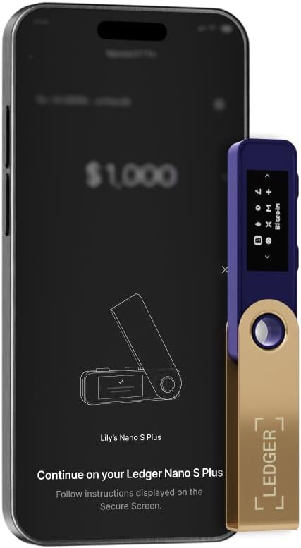 Ledger Nano S Plus - Cartera Crypto clásica | Fushia, compacta, pan...