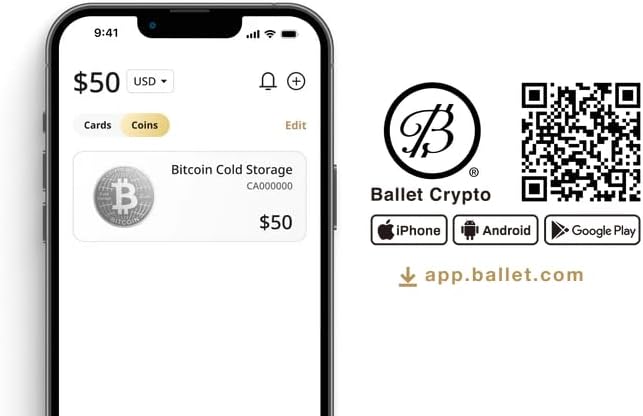 Ballet Bitcoin moneda de almacenamiento en frío, moneda física BTC...