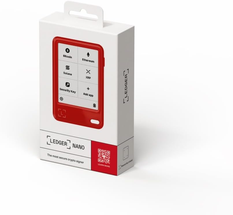 Ledger Nano Gen5 Secure Crypto Wallet - Firma con pantalla táctil e...