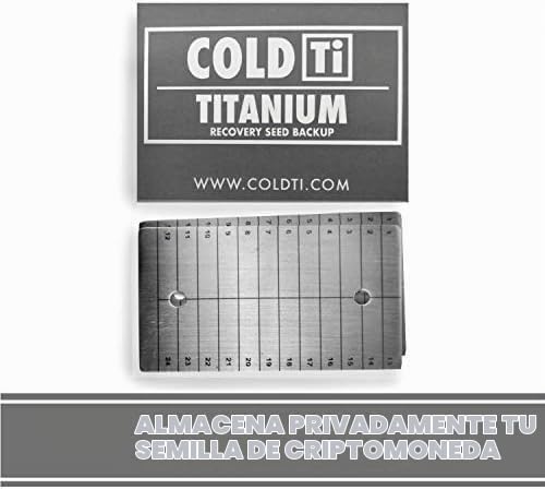 ColdTi - Placas de semilla de Bitcoin de titanio para almacenamient...