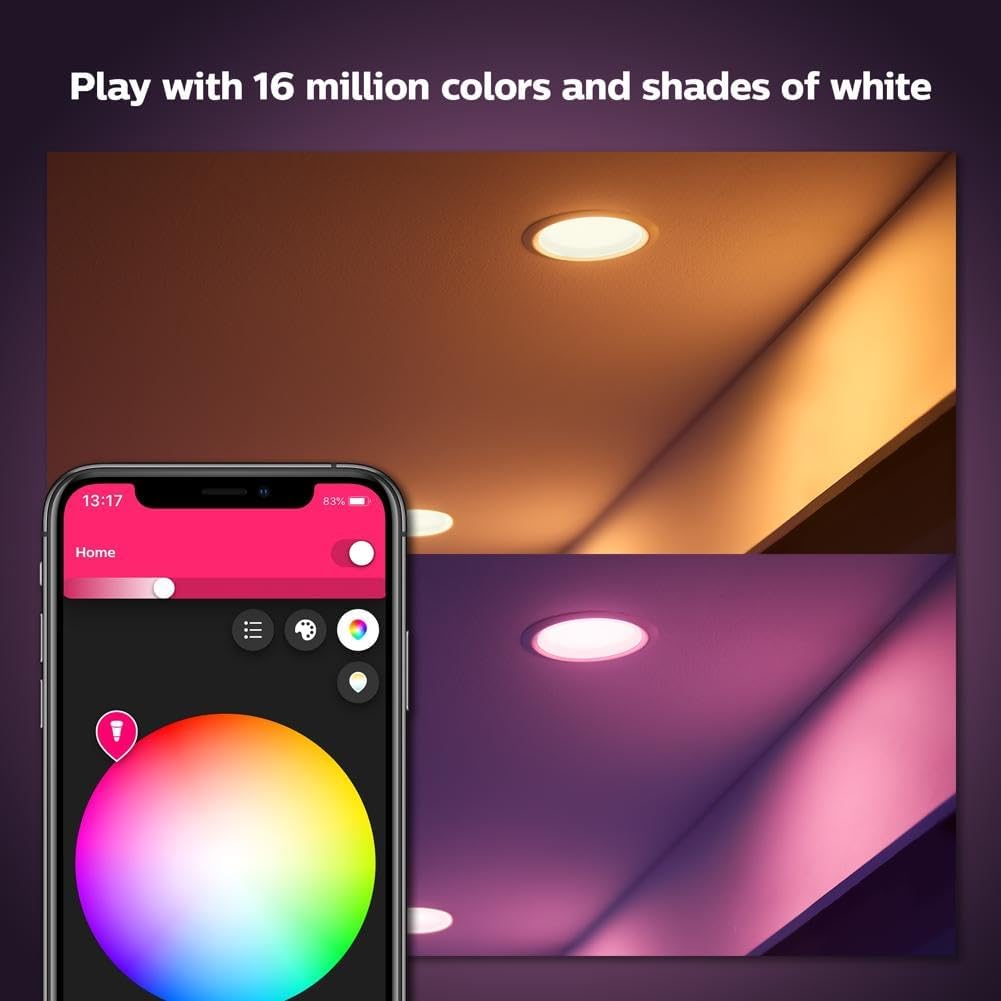 Philips Hue Luz LED inteligente empotrable de 5\/6 pulgadas - Luz d...