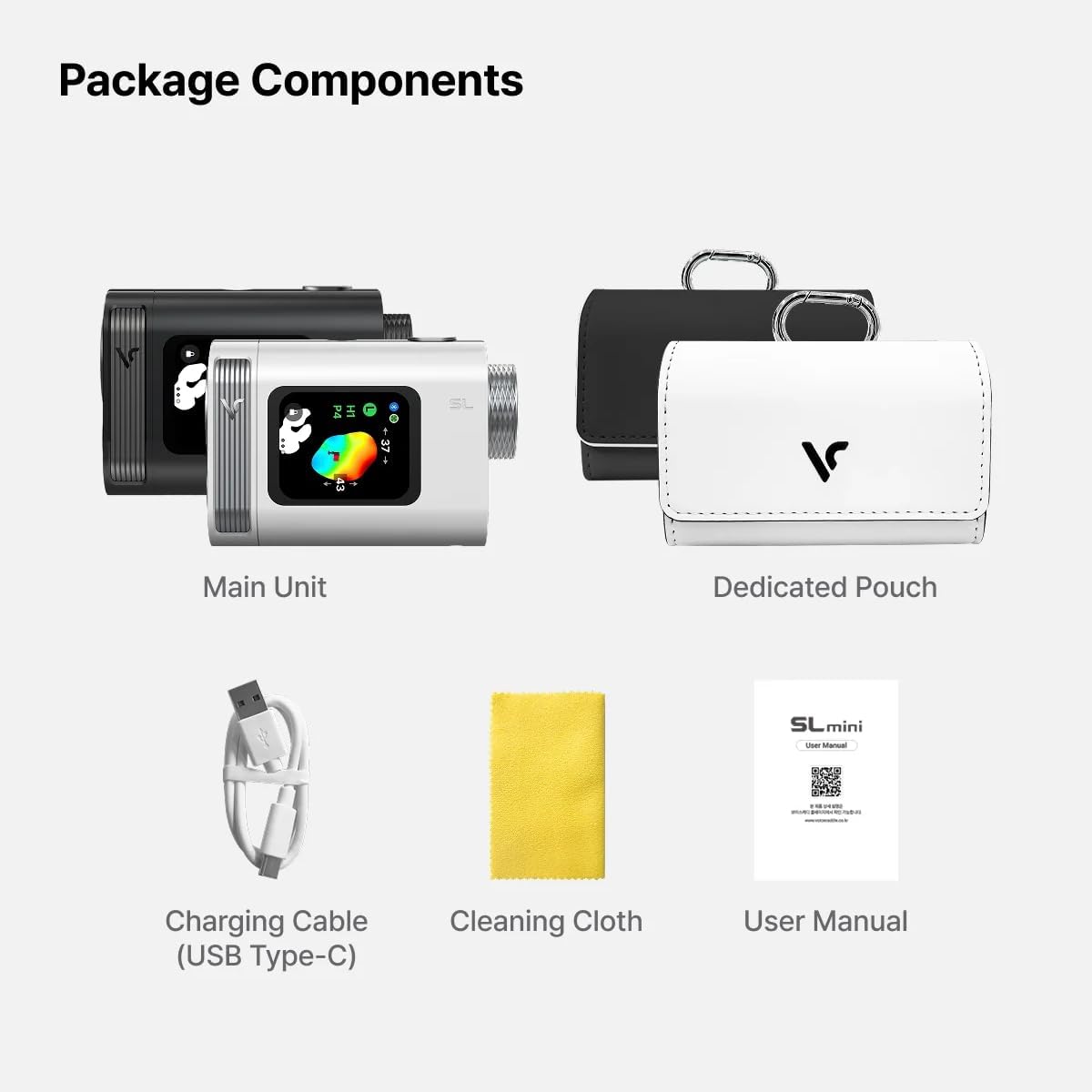 Voice Caddie SL Mini láser + telémetro de golf híbrido GPS con pant...