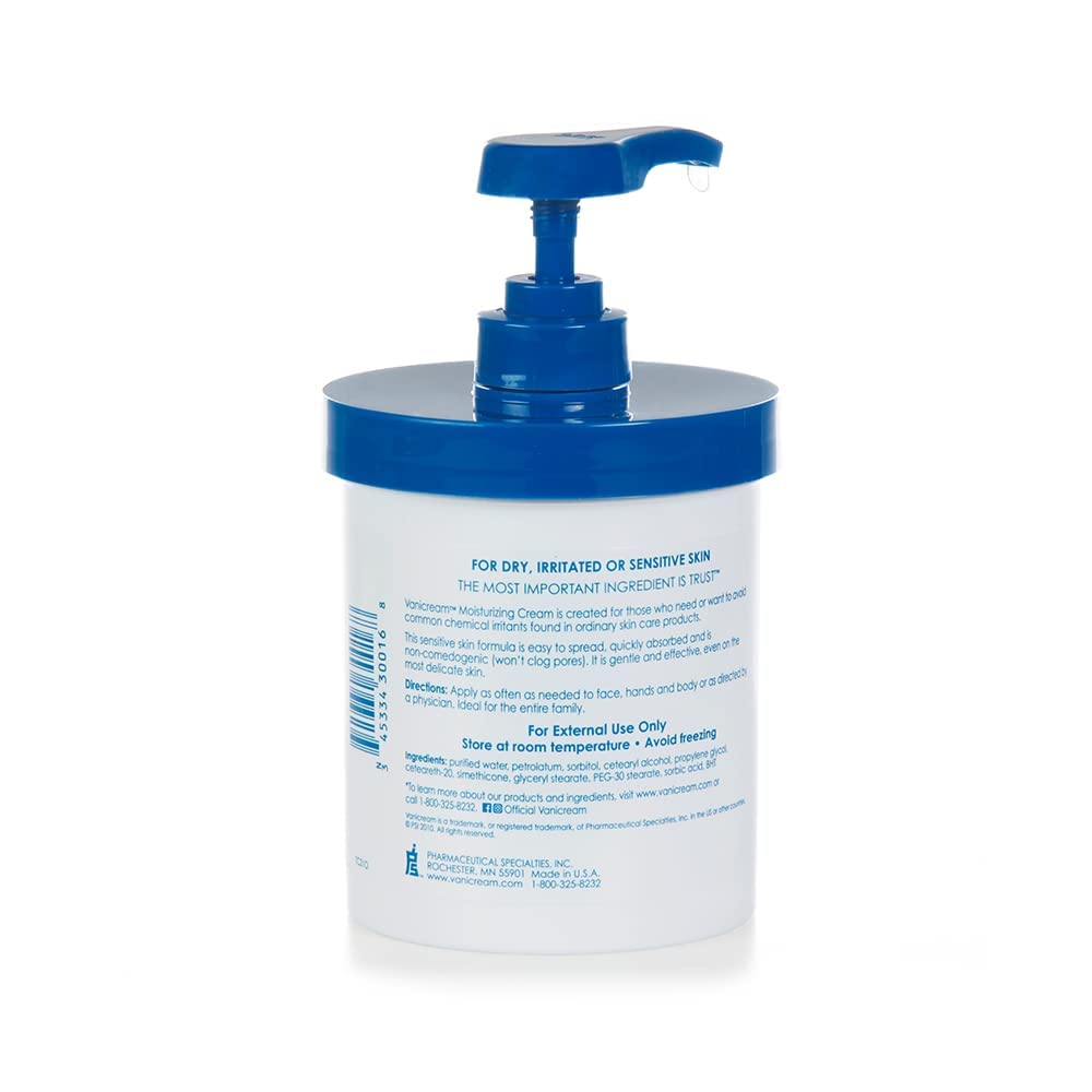 Vanicream Crema hidratante para la piel con dispensador de bomba \u...