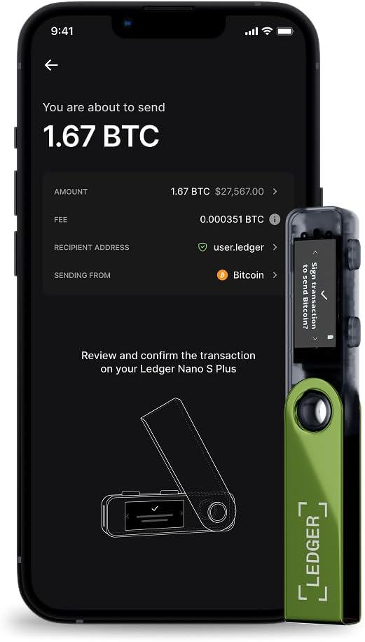 Ledger Nano S Plus Firmante: 2FA, clave de acceso y billetera cript...