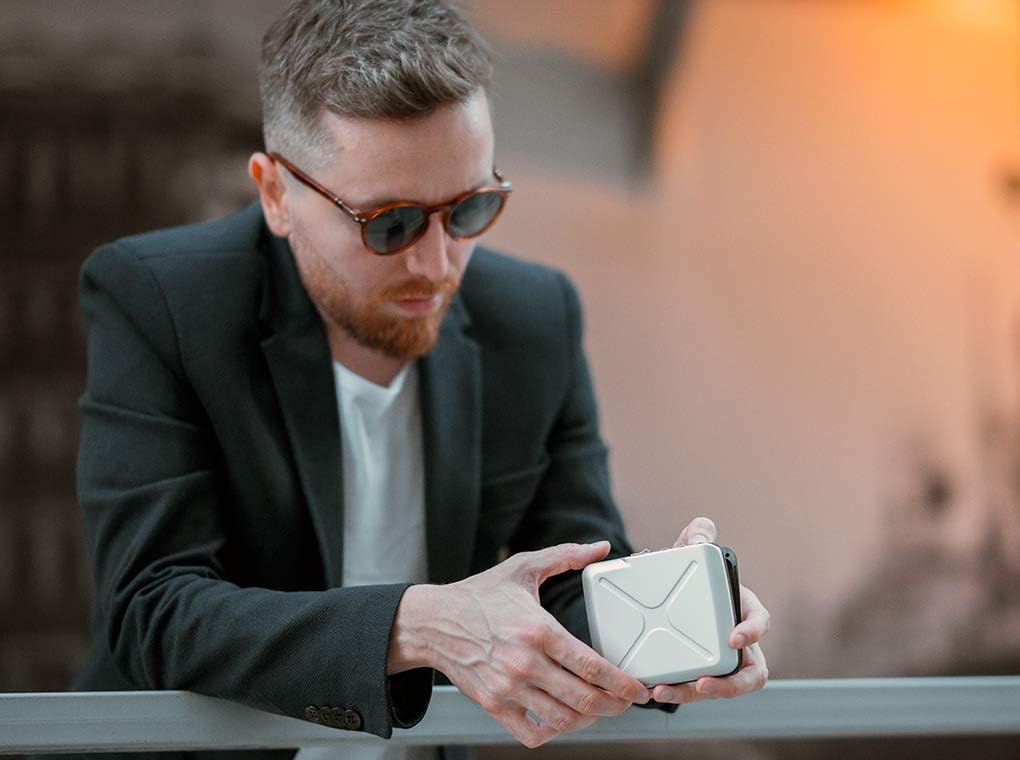 ÖGON -DESIGNS- Cartera de código de aluminio, con cerradura con un...