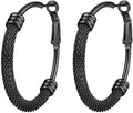 PROSTEEL 12\/16\/24\/32\/40 Pulgadas Aretes de Aro Gruesos para Muj...
