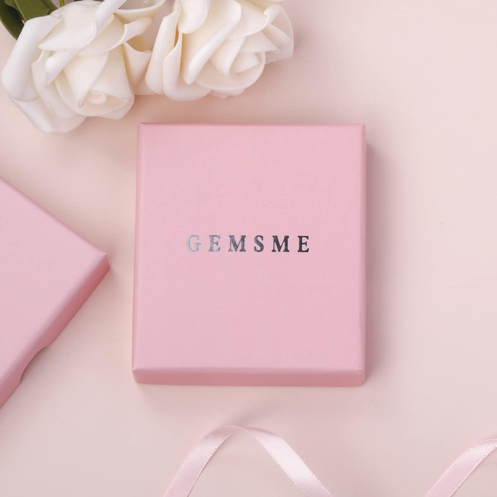 Gemsme - Juego de joyería para boda chapado en oro amarillo\/blanco...