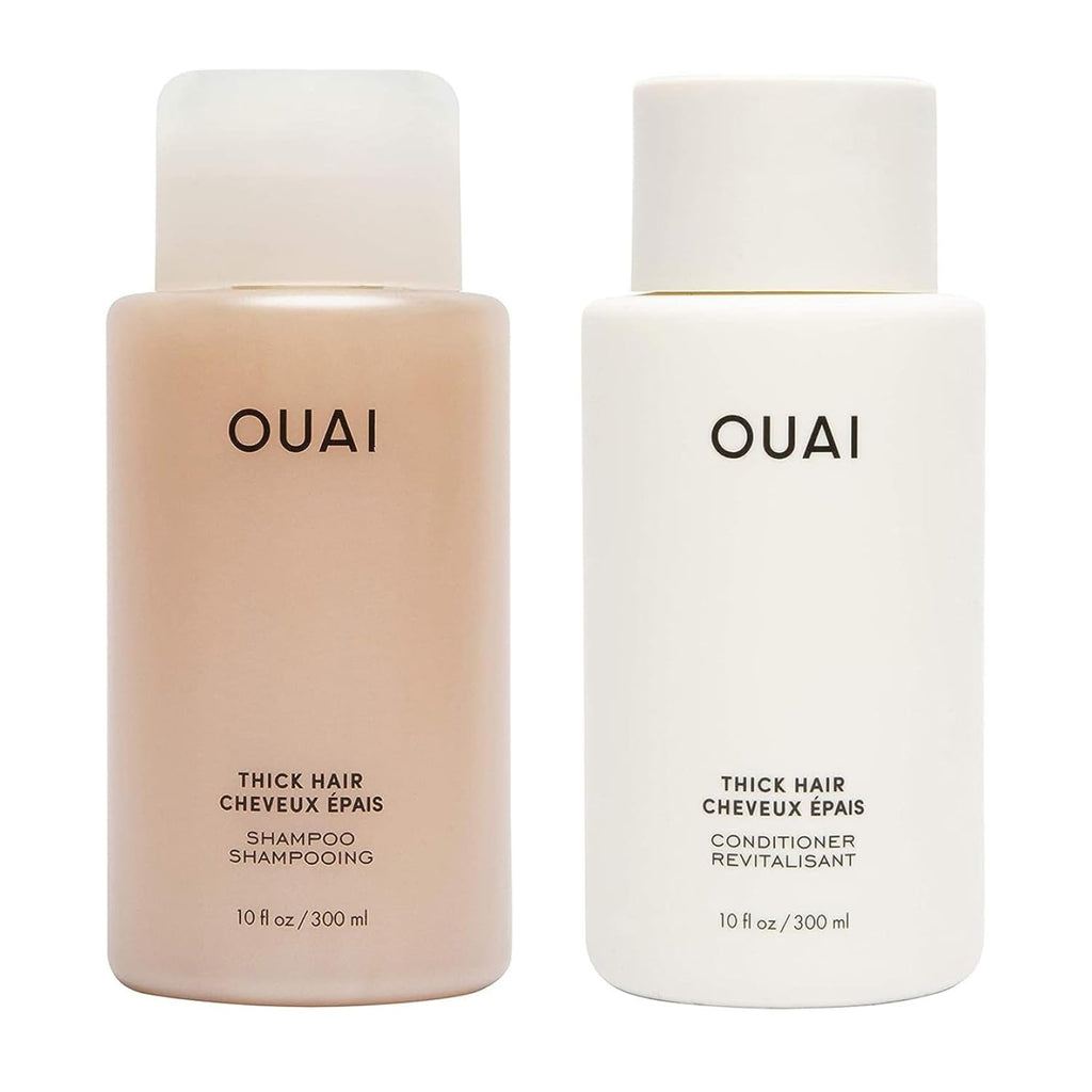 OUAI Juego de champú y acondicionador para cabello grueso, champú y...