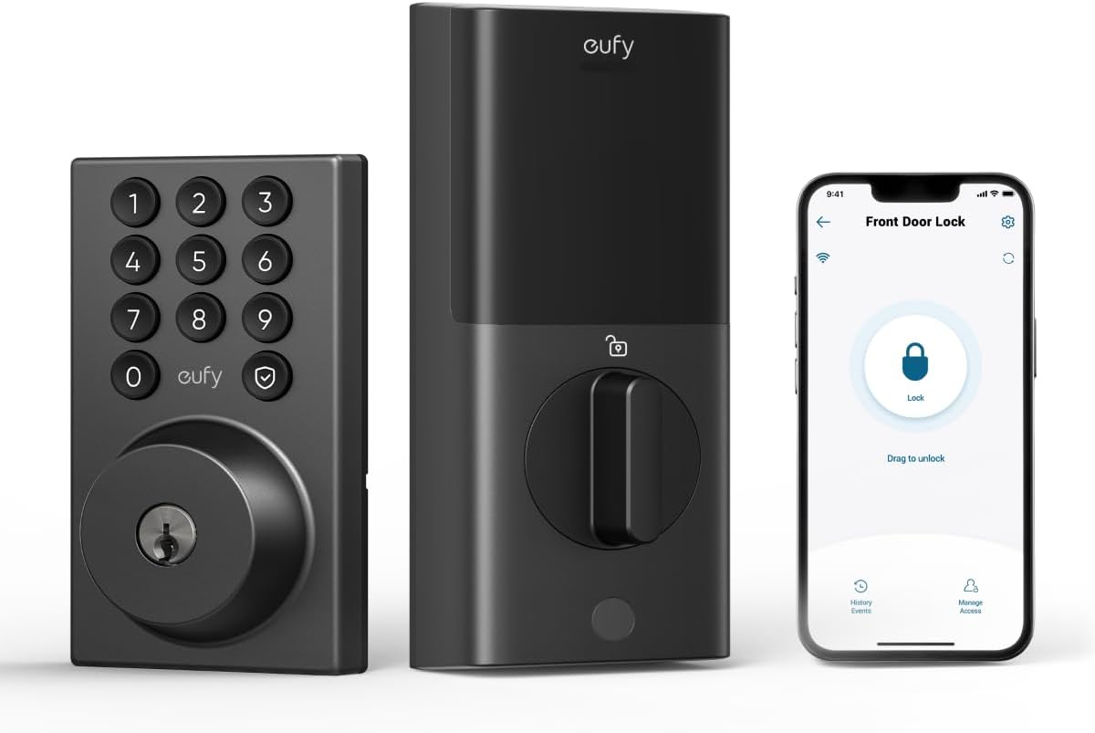 eufy Security Smart Lock C30, Cerradura de puerta de entrada sin ll...