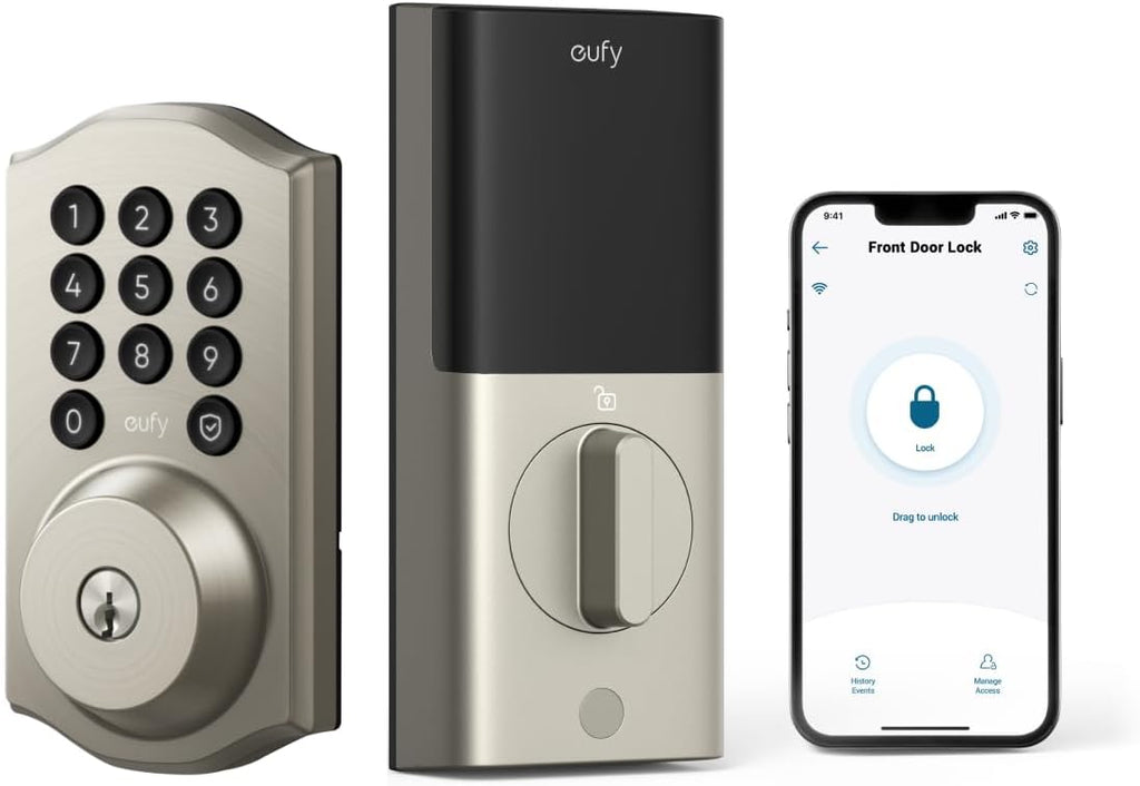 eufy Security Smart Lock C30, Cerradura de puerta de entrada sin ll...