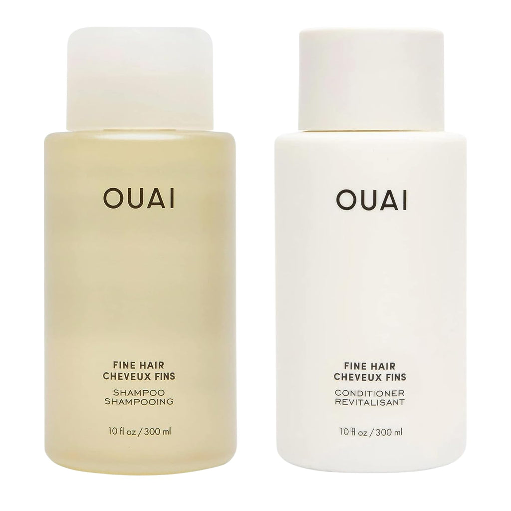 OUAI Set de Champú y Acondicionador para Cabello Fino - Champú y Ac...