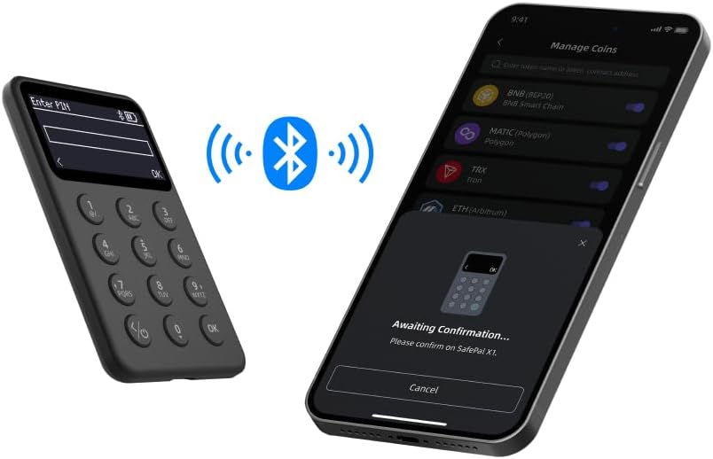 SafePal Cartera de hardware de criptomoneda X1, de código abierto c...