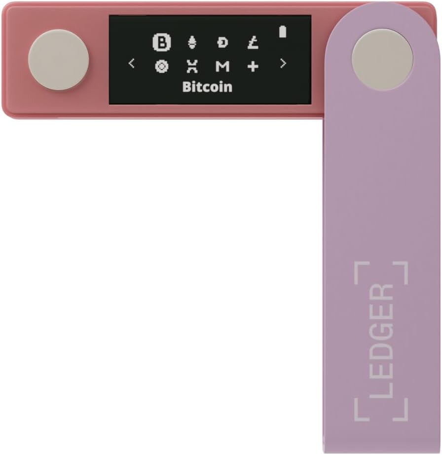Ledger Nano S Plus - Cartera Crypto clásica | Rosa, compacto, panta...
