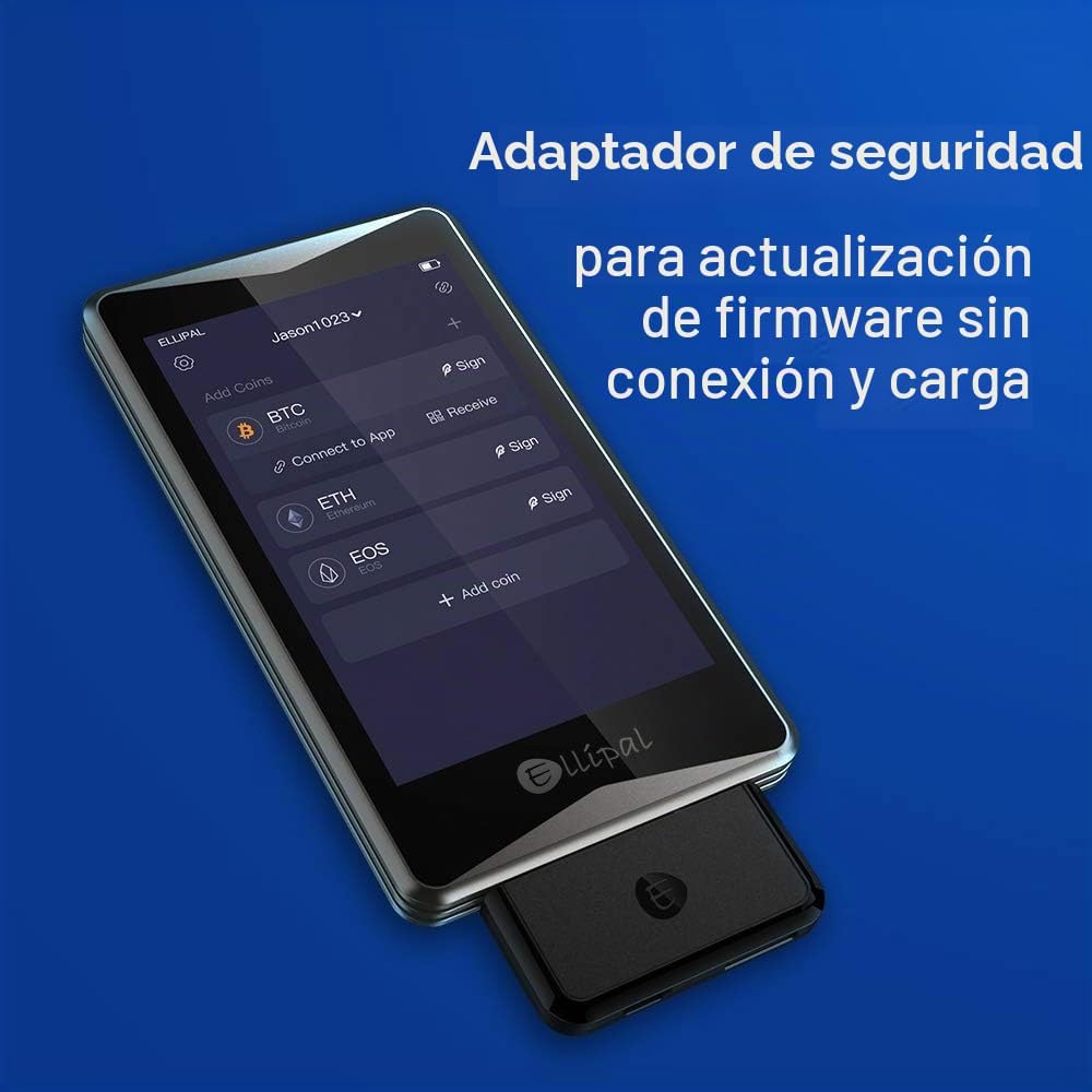 ELLIPAL Titan Crypto Hardware Wallet - Cartera fría, soporte para m...