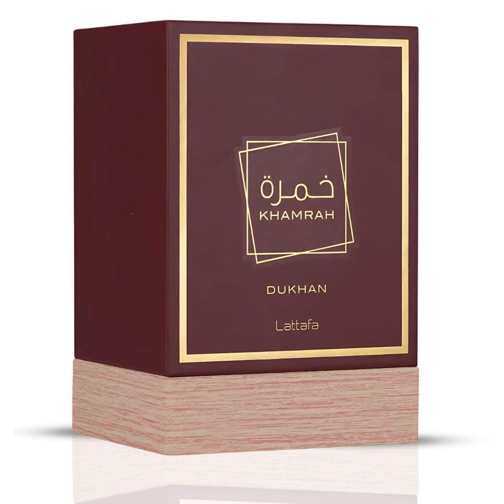 Lattafa Khamrah Dukhan para Unisex Eau de Parfum en Spray, 3.4 onza...