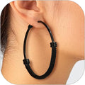 PROSTEEL 12\/16\/24\/32\/40 Pulgadas Aretes de Aro Gruesos para Muj...