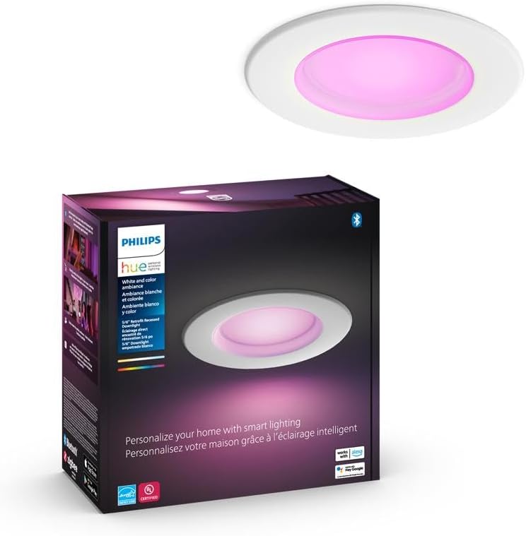 Philips Hue Luz LED inteligente empotrable de 5\/6 pulgadas - Luz d...