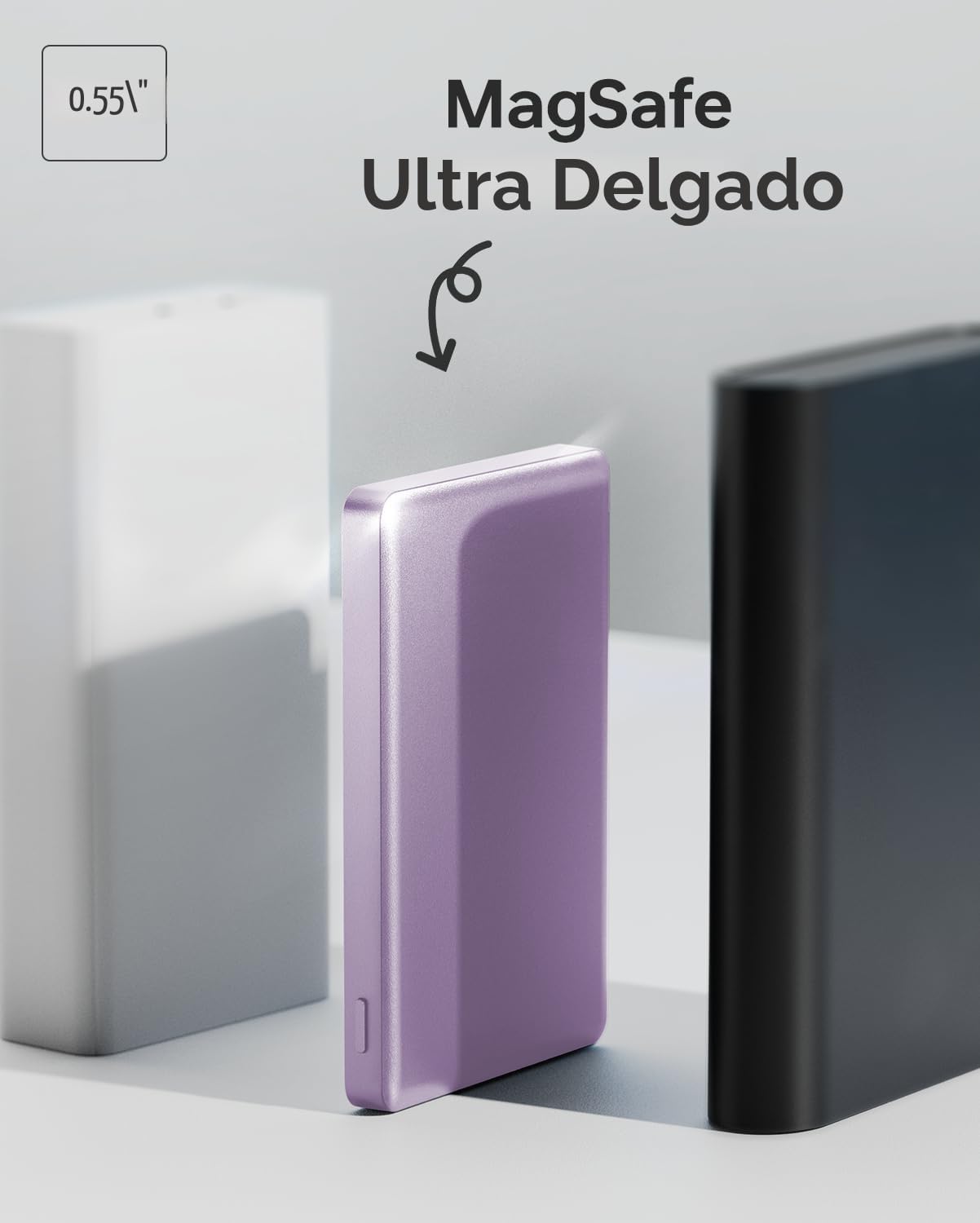 ULiXWH Cargador de batería MagSafe de 10,000 mAh ultra delgado, car...