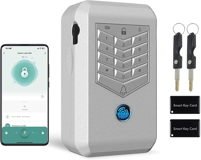 KENRONE Caja de bloqueo inteligente con llave, cajas de llaves de m...