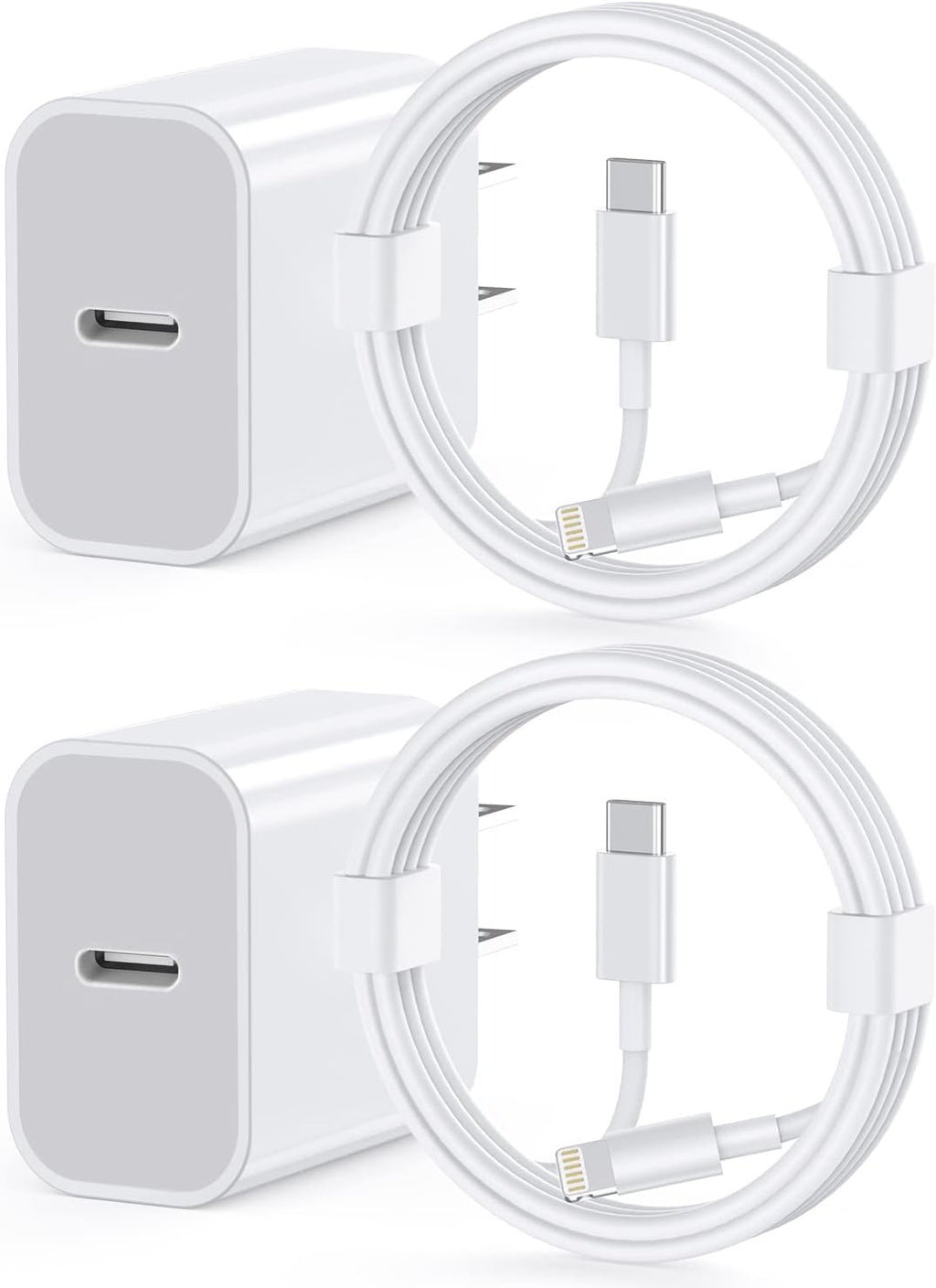 Cargador rápido para iPhone 13 12 11 [certificado Apple MFi], paque...