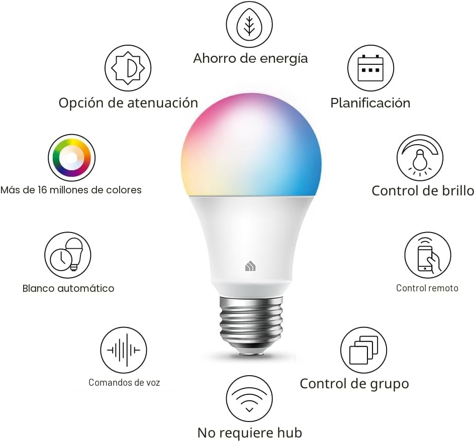 Nueva bombilla inteligente Kasa Smart, bombilla WiFi inteligente re...
