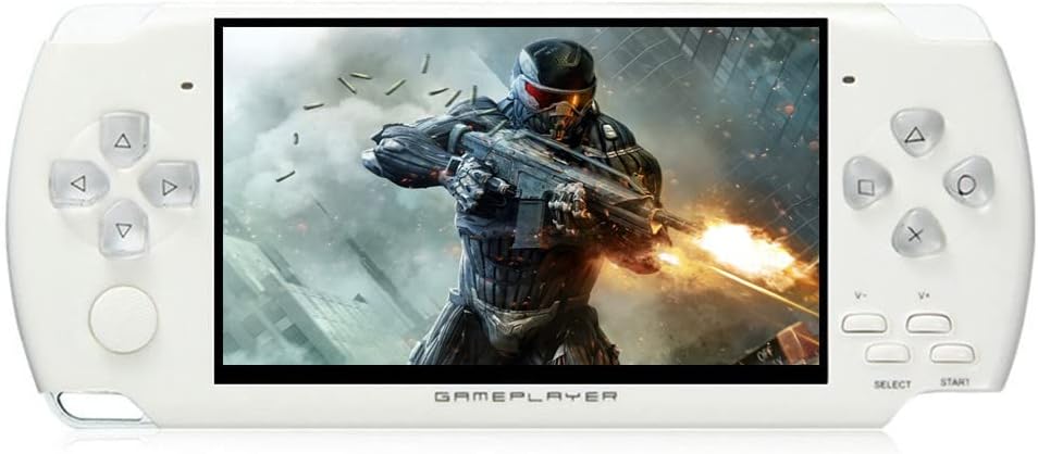 JXD Consola de juegos portátil de 4.3 pulgadas, 8 GB, 2000 juegos i...