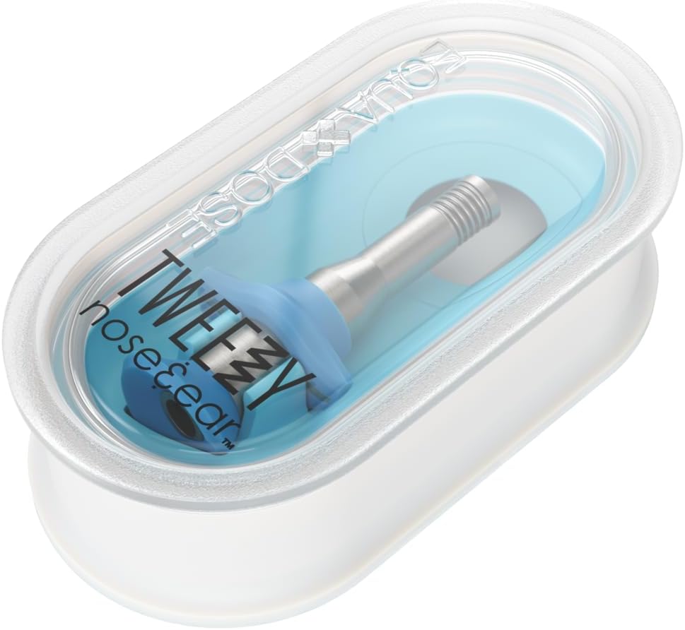 EQUADOSE Tweezy - Removedor de vello de nariz y orejas para hombres...