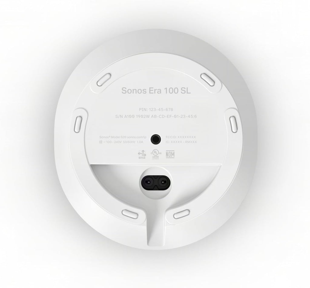 Sonos Era 100 SL - Altavoz compacto sin micrófono con WiFi, Bluetoo...