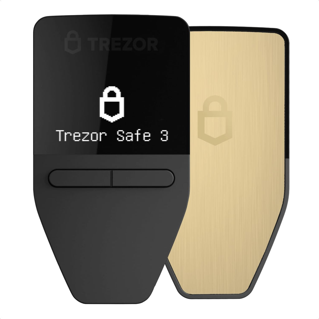 Trezor Safe 3 Crypto Hardware Wallet con elemento seguro | Solar Go...