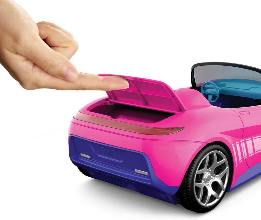 Hot Wheels Barbie - Coche de juguete a control remoto rosa converti...