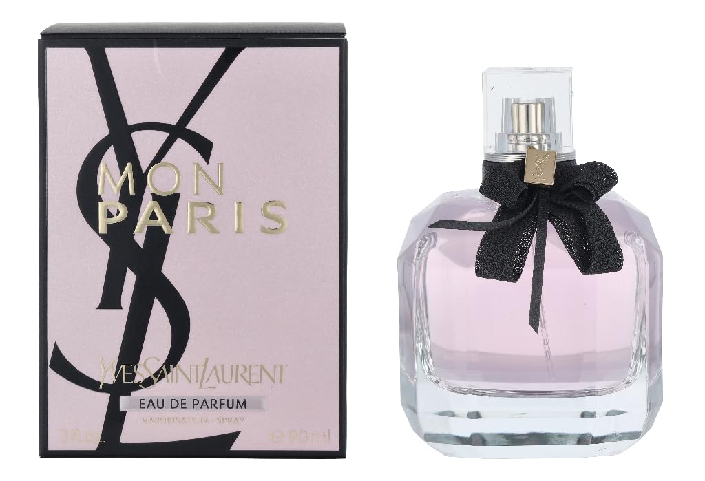 Perfume Mon Paris de Yves Saint Laurent, espray, 3 onzas líquidas