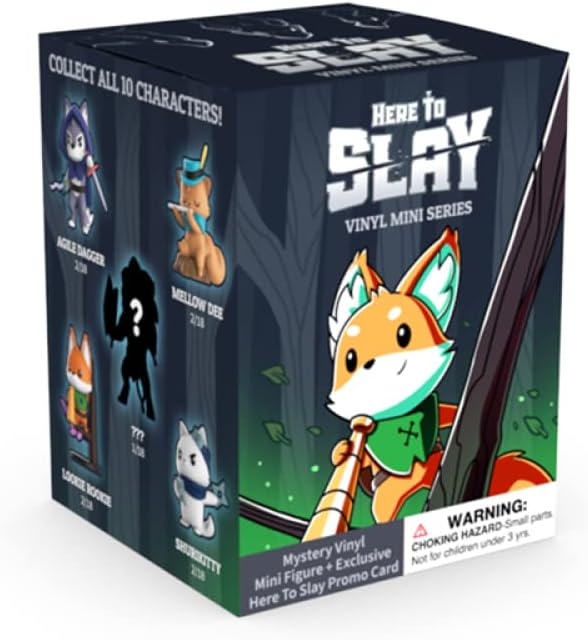 TeeTurtle Unstable Games - Here to Slay: Mini caja ciega de vinilo...