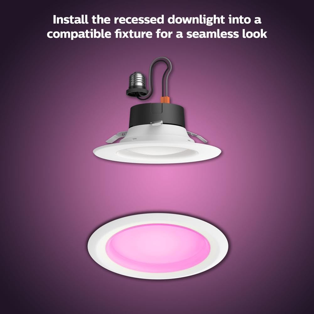 Philips Hue Luz LED inteligente empotrable de 5\/6 pulgadas - Luz d...