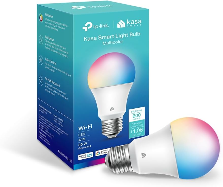 Nueva bombilla inteligente Kasa Smart, bombilla WiFi inteligente re...