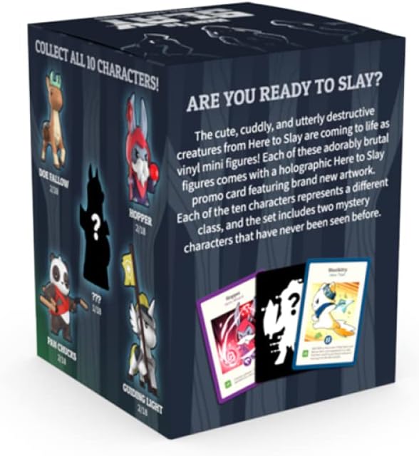 TeeTurtle Unstable Games - Here to Slay: Mini caja ciega de vinilo...