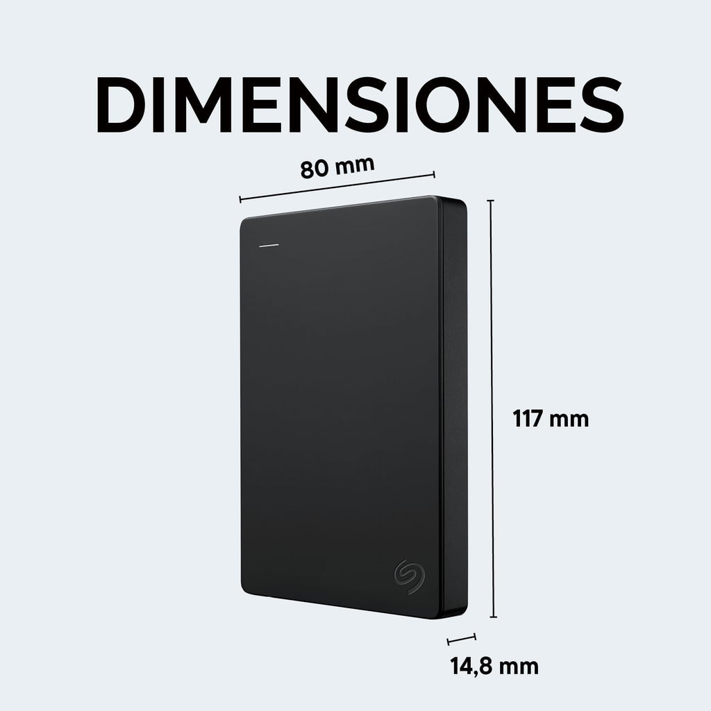 Disco duro externo portátil Seagate de 1 TB - USB 3.0 para PC, Mac,...