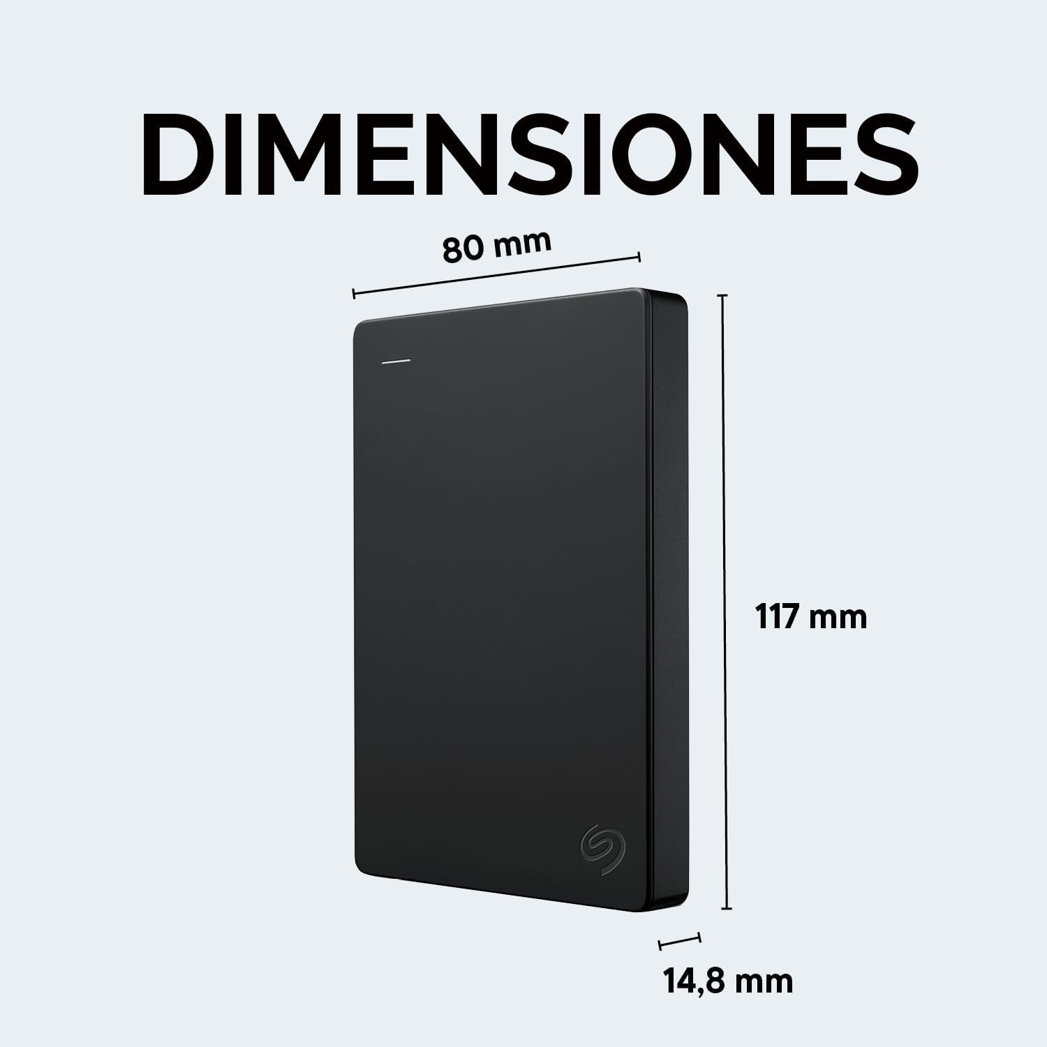 Disco duro externo portátil Seagate de 1 TB - USB 3.0 para PC, Mac,...