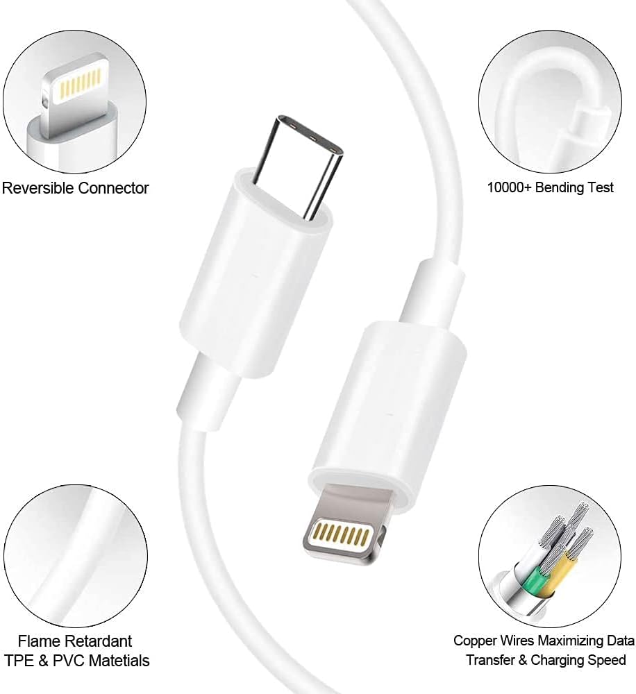 Cargador rápido para iPhone 14 13, cargador rápido para iPhone [cer...