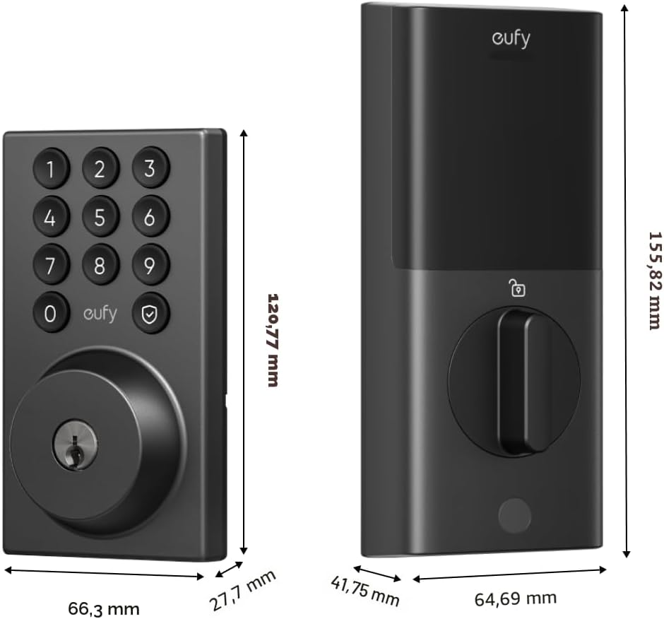 eufy Security Smart Lock C30, Cerradura de puerta de entrada sin ll...