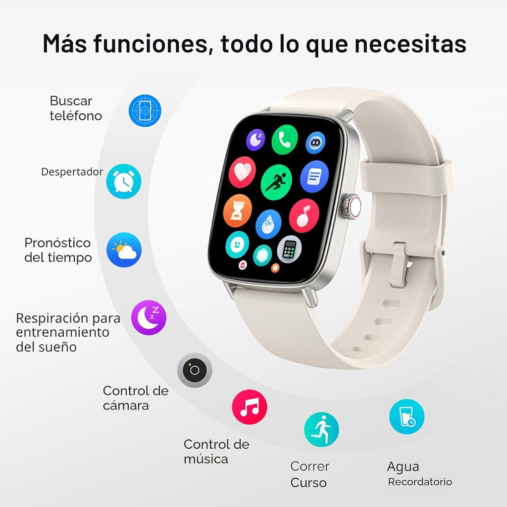 Reloj inteligente para mujeres, 1.85" HD, reloj inteligente com...