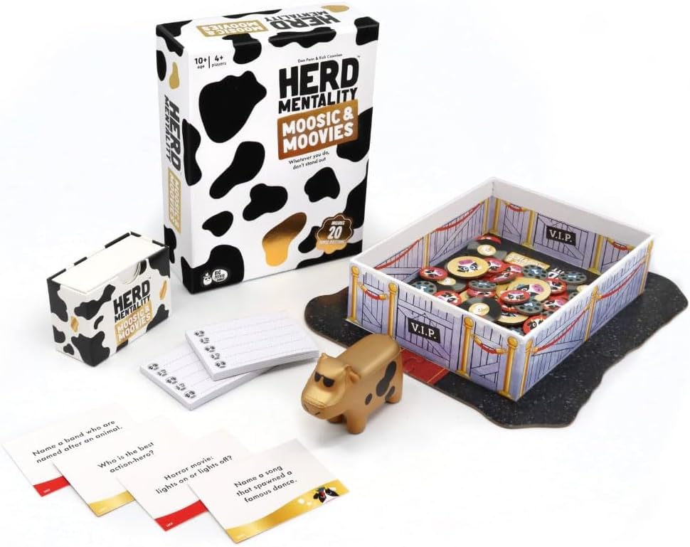 Big Potato Juego de mesa Herd Mentality Moovies &amp; Moosic | Dive...