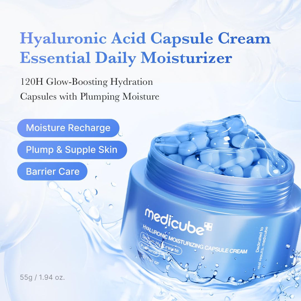 medicube Crema cápsula con ácido hialurónico | Hidratación duradera...